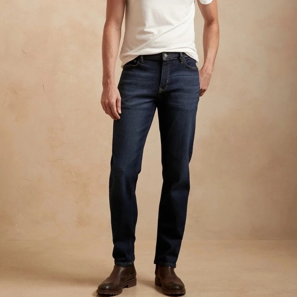 NWT Banana Republic Mens Skinny Fit Blue Jeans Size 32W 36 L